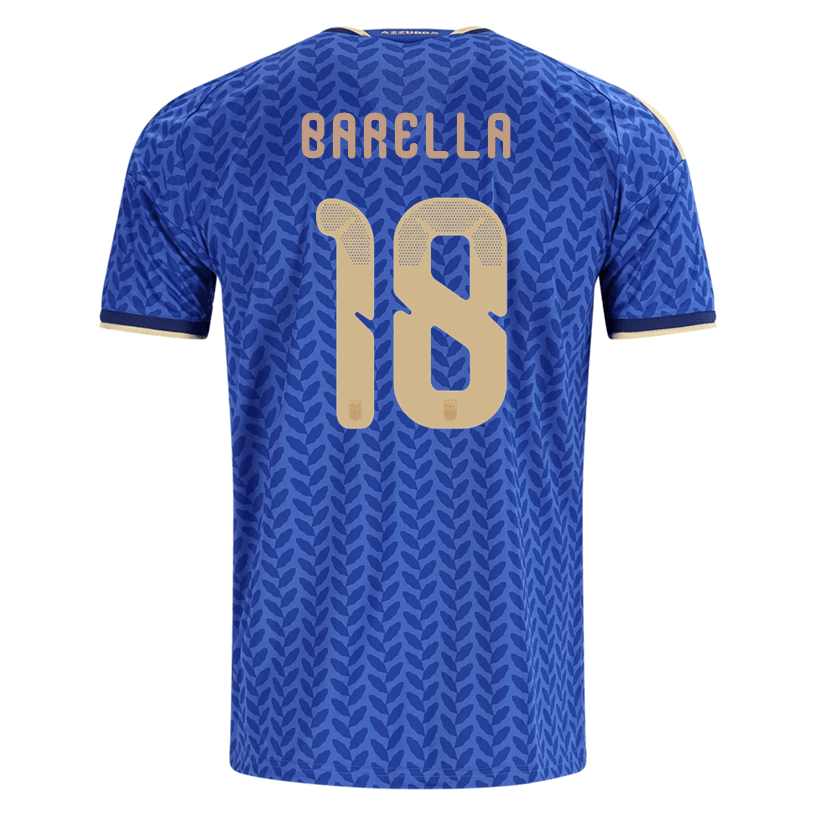 adidas Men's Barella Italy Home Stadium Jersey 2026 (Bold Blue)