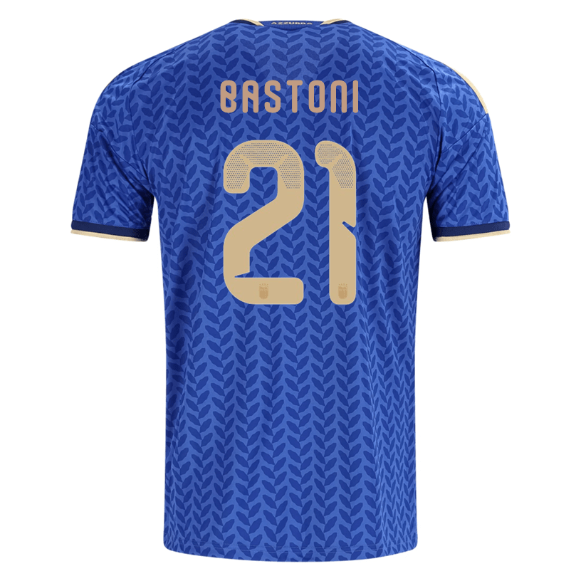 adidas Men's Bastoni Italy Home Stadium Jersey 2026 (Bold Blue)