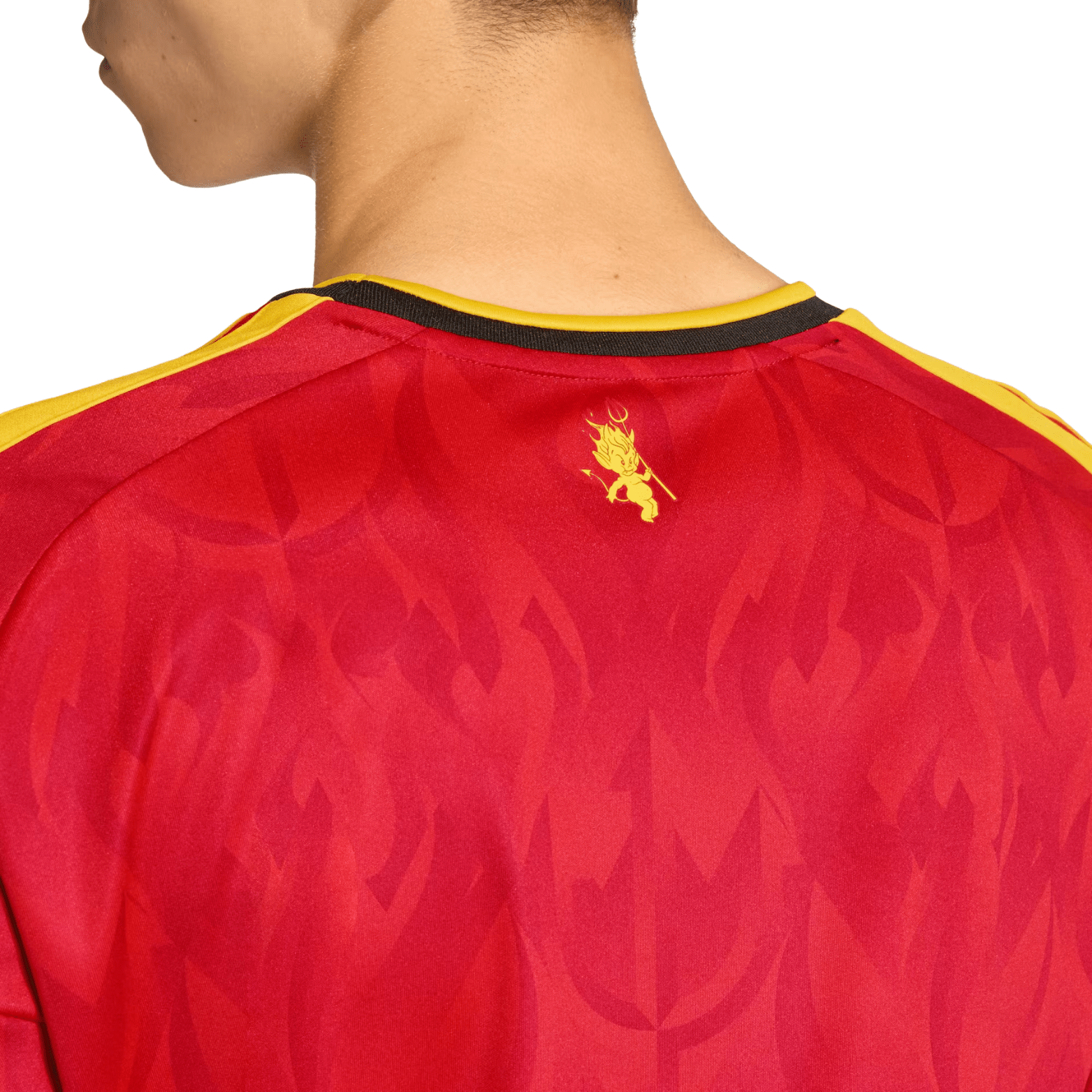 adidas Men's Belgium Kevin De Bruyne Home Jersey 2026 (Red/Bold Gold)