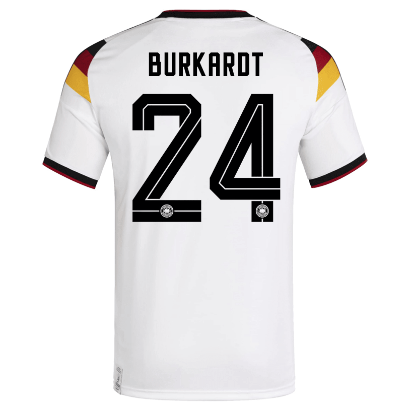 adidas Men's Burkardt Germany Home World Cup Jersey 2026 (White/Black)