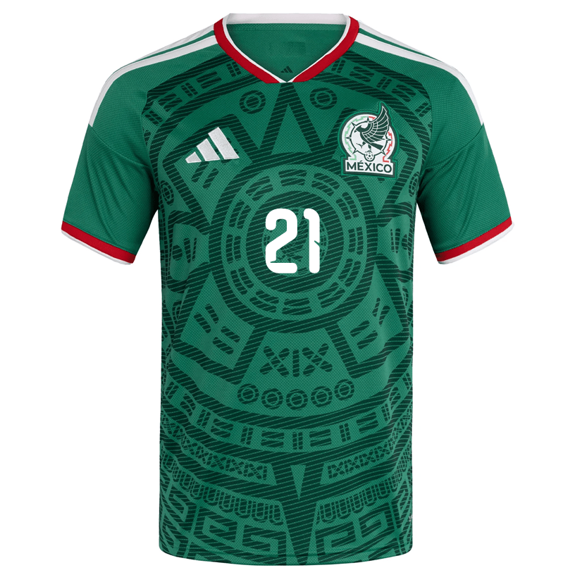 adidas Men's  C. Huerta Mexico Home 2026 World Cup Jersey (Bold Green)