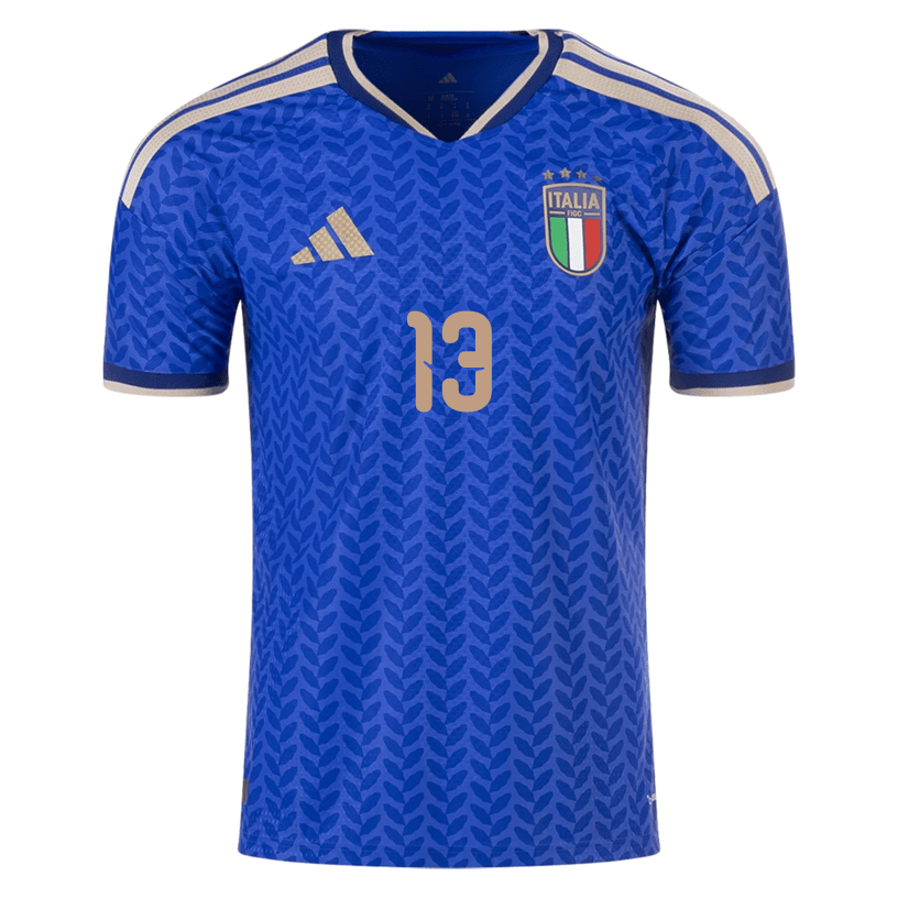 adidas Men's Calafiori Italy 2026 Authentic Home Jersey (Bold Blue)