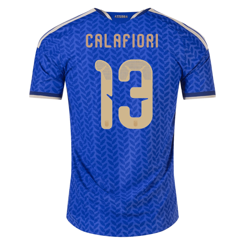 adidas Men's Calafiori Italy 2026 Authentic Home Jersey (Bold Blue)
