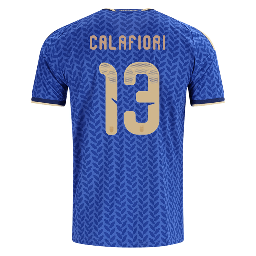 adidas Men's Calafiori Italy Home Stadium Jersey 2026 (Bold Blue)
