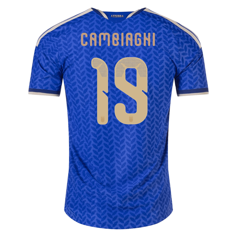 adidas Men's Cambiaghi Italy 2026 Authentic Home Jersey (Bold Blue)