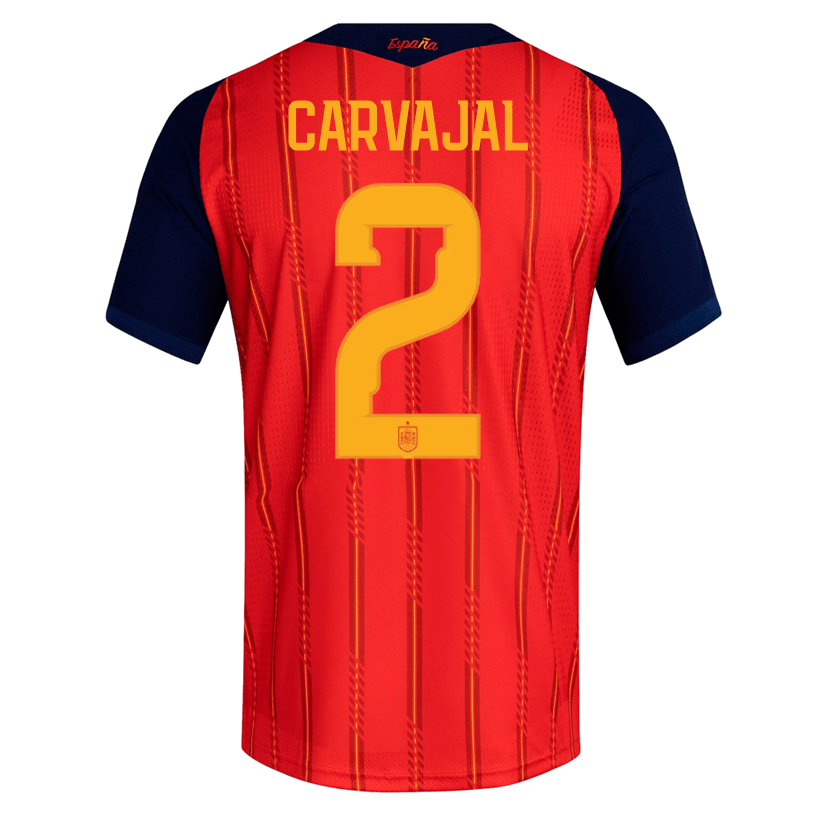 adidas Men's Carvajal Spain Authentic World Cup Home Jersey 2026 (Vivid Red)