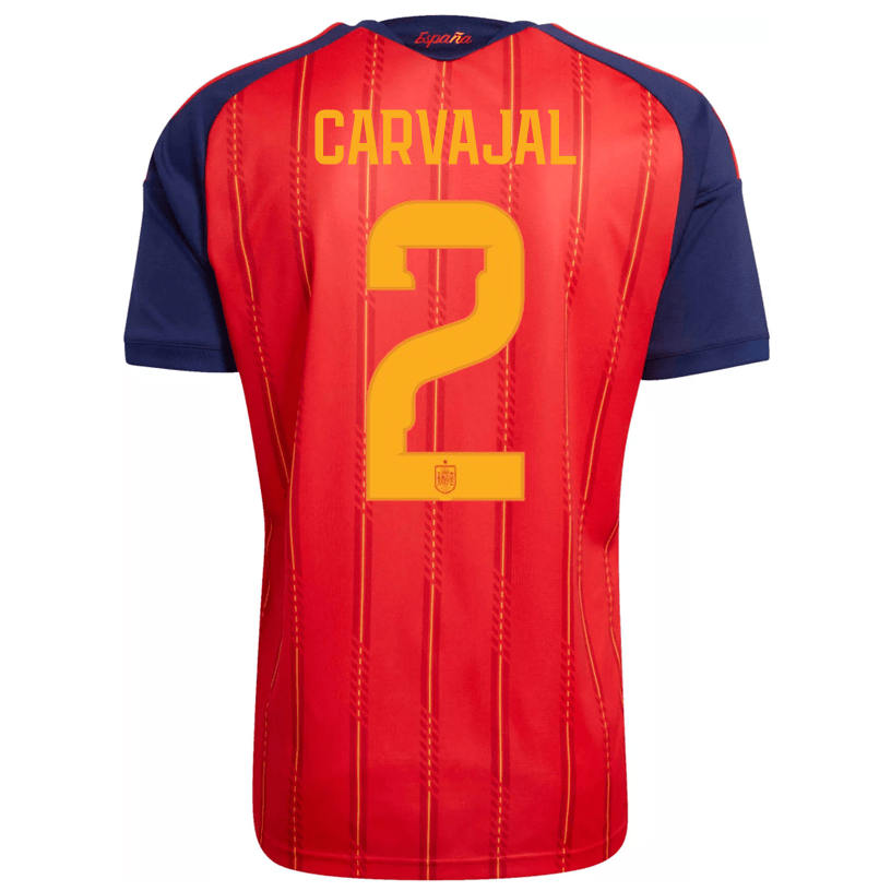 adidas Men's Carvajal Spain World Cup Home Jersey 2026 (Vivid Red)