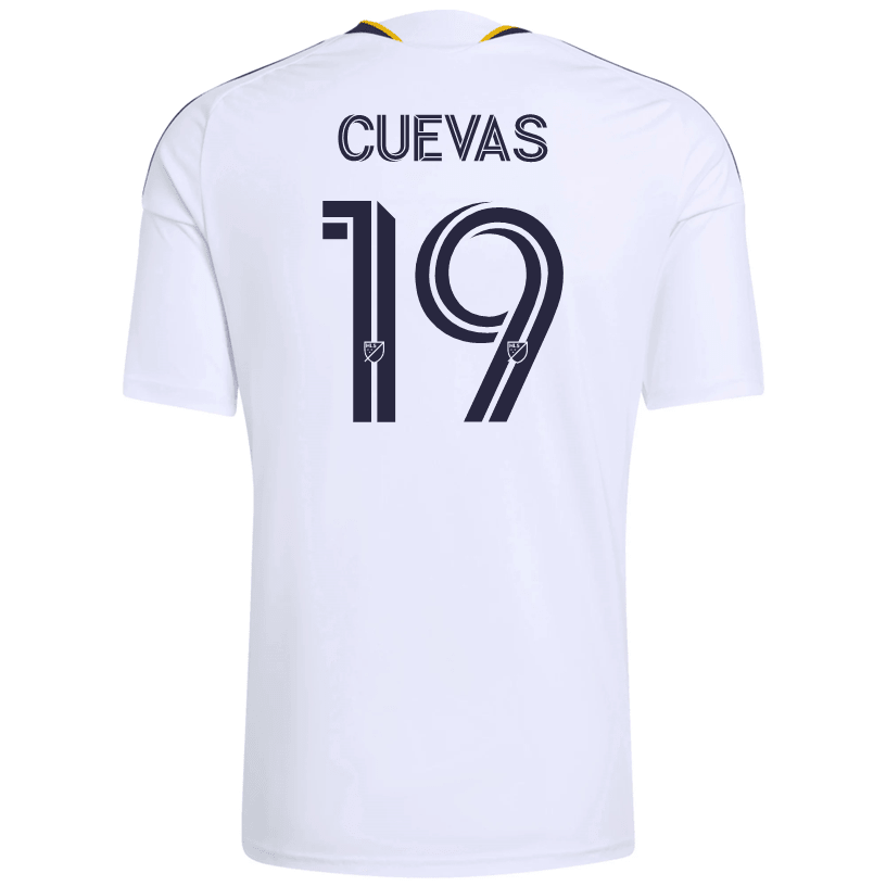 adidas Men's Cuevas LA Galaxy Home Stadium Jersey 26/27 (White)