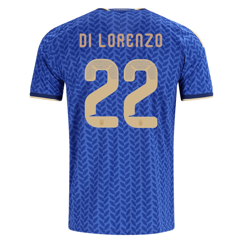 adidas Men's Di Lorenzo Italy Home Stadium Jersey 2026 (Bold Blue)