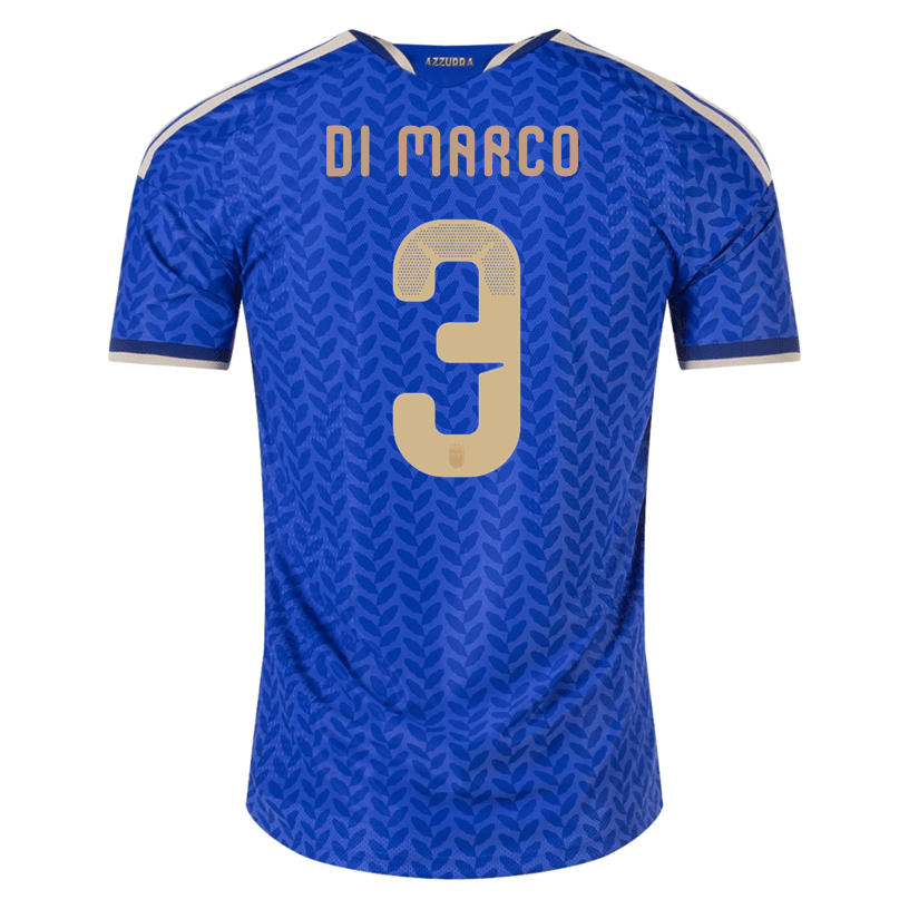 adidas Men's Di Marco Italy 2026 Authentic Home Jersey (Bold Blue)