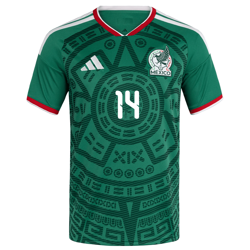 adidas Men's E. Sanchez Mexico Home 2026 World Cup Jersey (Bold Green)