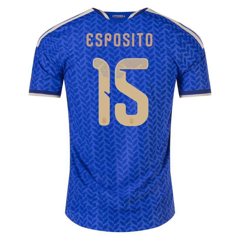adidas Men's Esposito Italy 2026 Authentic Home Jersey (Bold Blue)