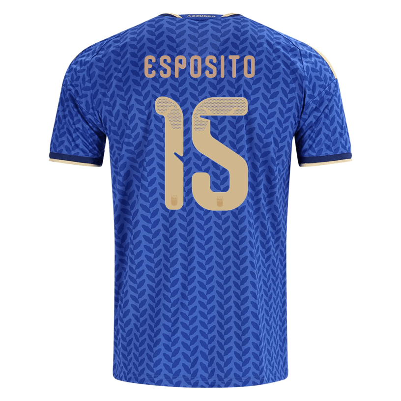 adidas Men's Esposito Italy Home Stadium Jersey 2026 (Bold Blue)