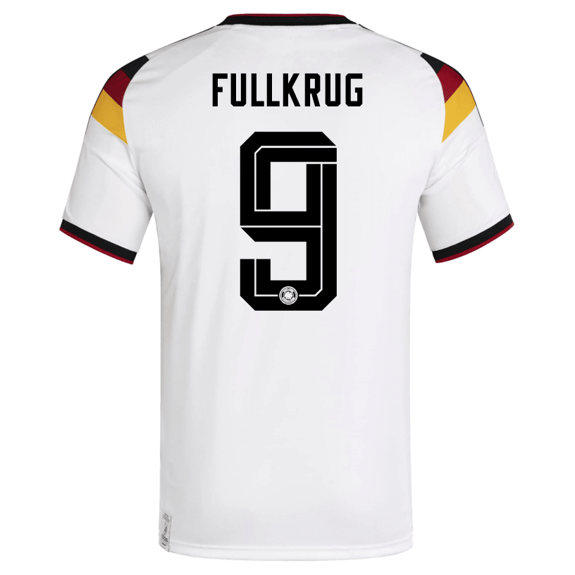 adidas Men's Fullkrug Germany Home World Cup Jersey 2026 (White/Black)