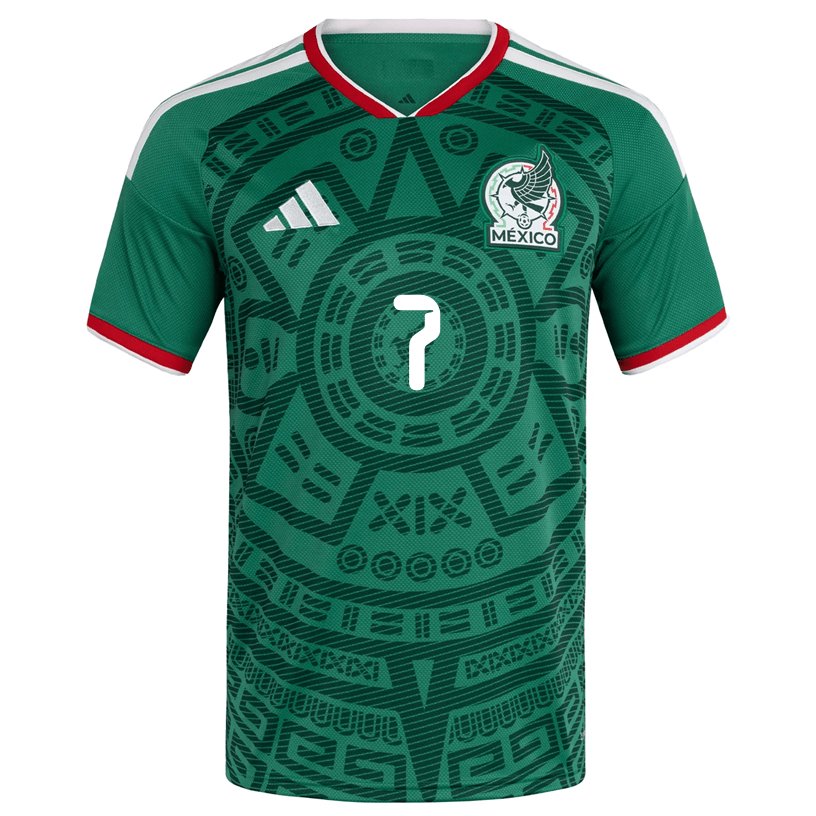 adidas Men's G. Mora Mexico Home 2026 World Cup Jersey (Bold Green)