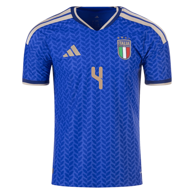 adidas Men's Gatti Italy 2026 Authentic Home Jersey (Bold Blue)