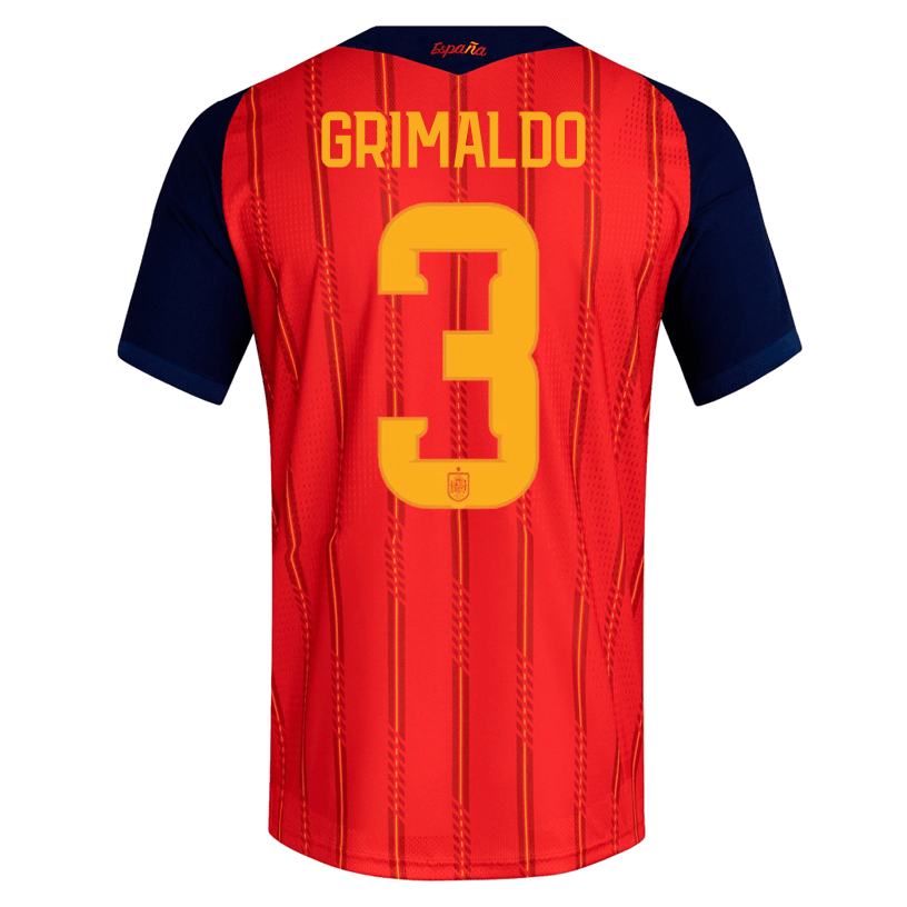adidas Men's Grimaldo Spain Authentic World Cup Home Jersey 2026 (Vivid Red)