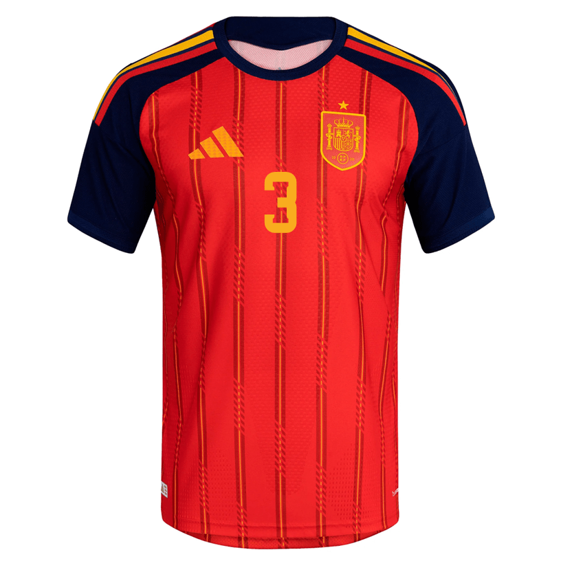 adidas Men's Grimaldo Spain Authentic World Cup Home Jersey 2026 (Vivid Red)