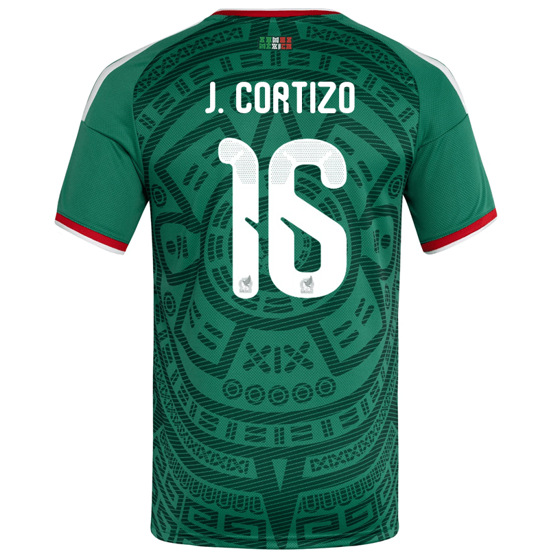 adidas Men's J. Cortizo Mexico Home 2026 World Cup Jersey (Bold Green)