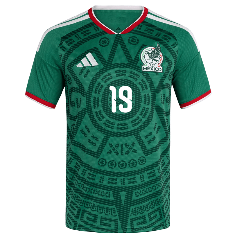 adidas Men's J. Sanchez Mexico Home 2026 World Cup Jersey (Bold Green)