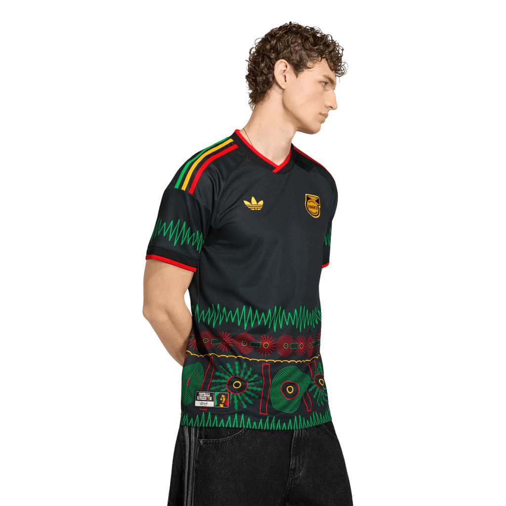 adidas Men's Jamaica 2026 Away Stadium Jersey (Black/Multi)