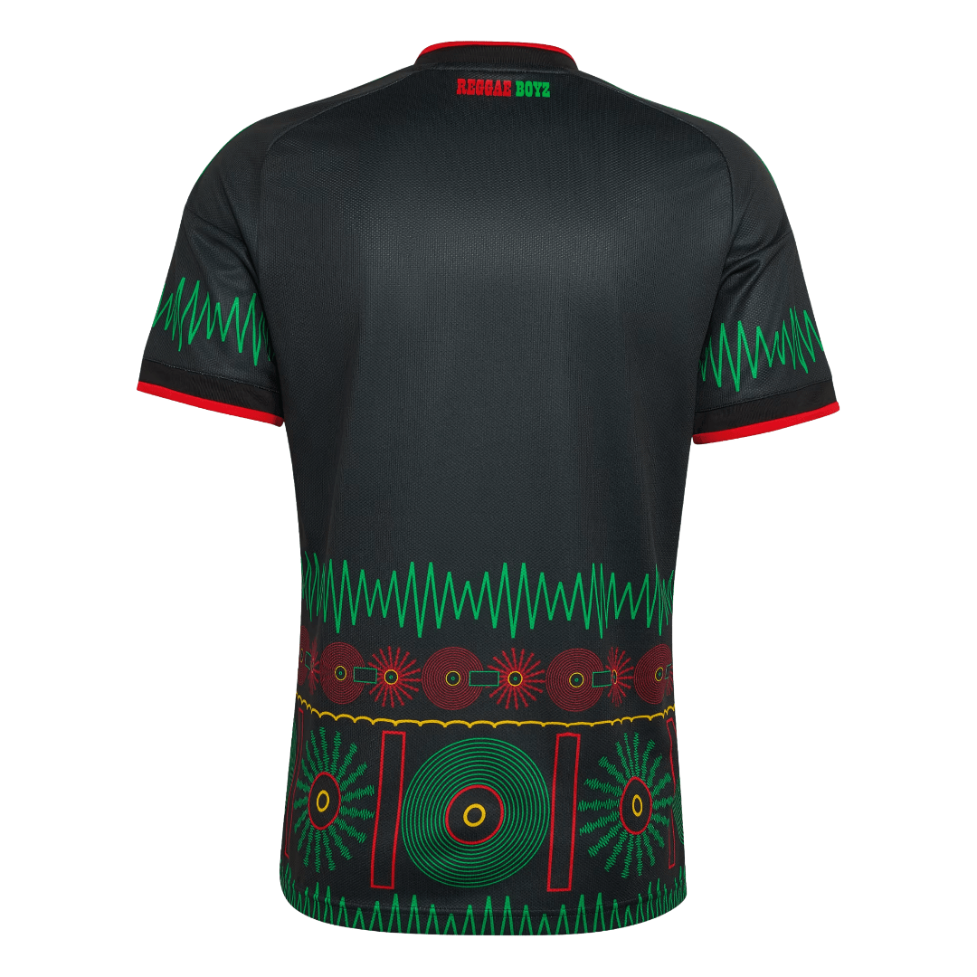 adidas Men's Jamaica 2026 Away Stadium Jersey (Black/Multi)
