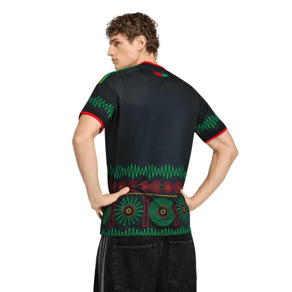 adidas Men's Jamaica 2026 Away Stadium Jersey (Black/Multi)