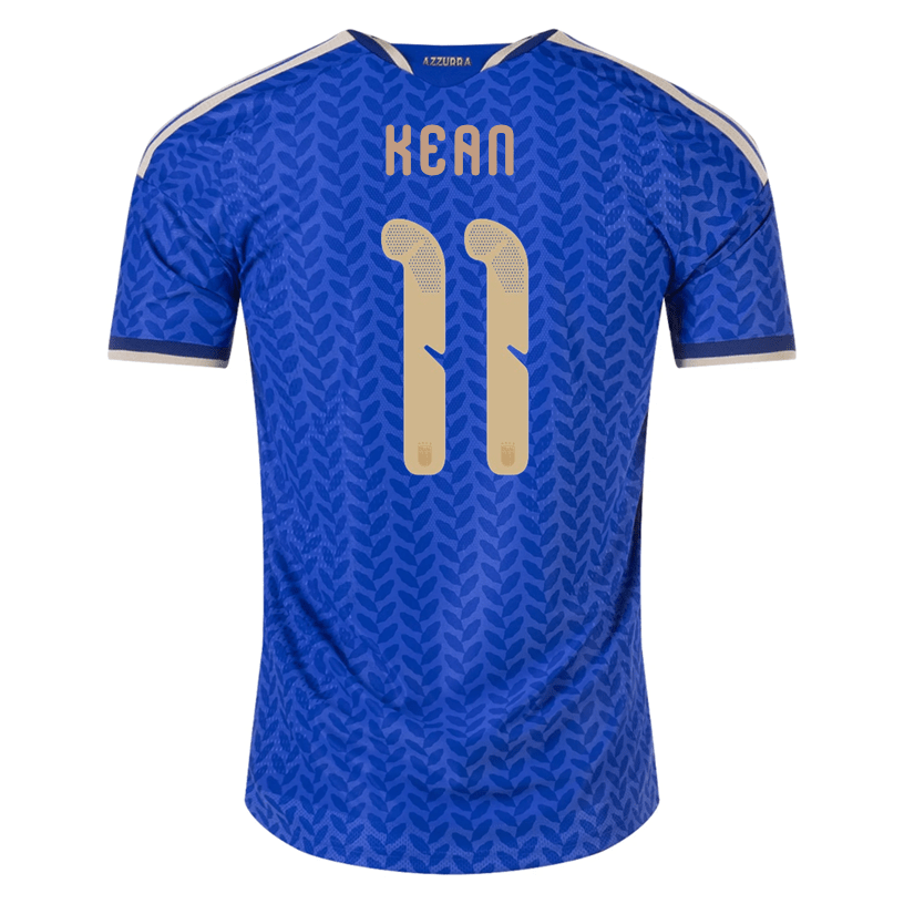 adidas Men's Kean Italy 2026 Authentic Home Jersey (Bold Blue)