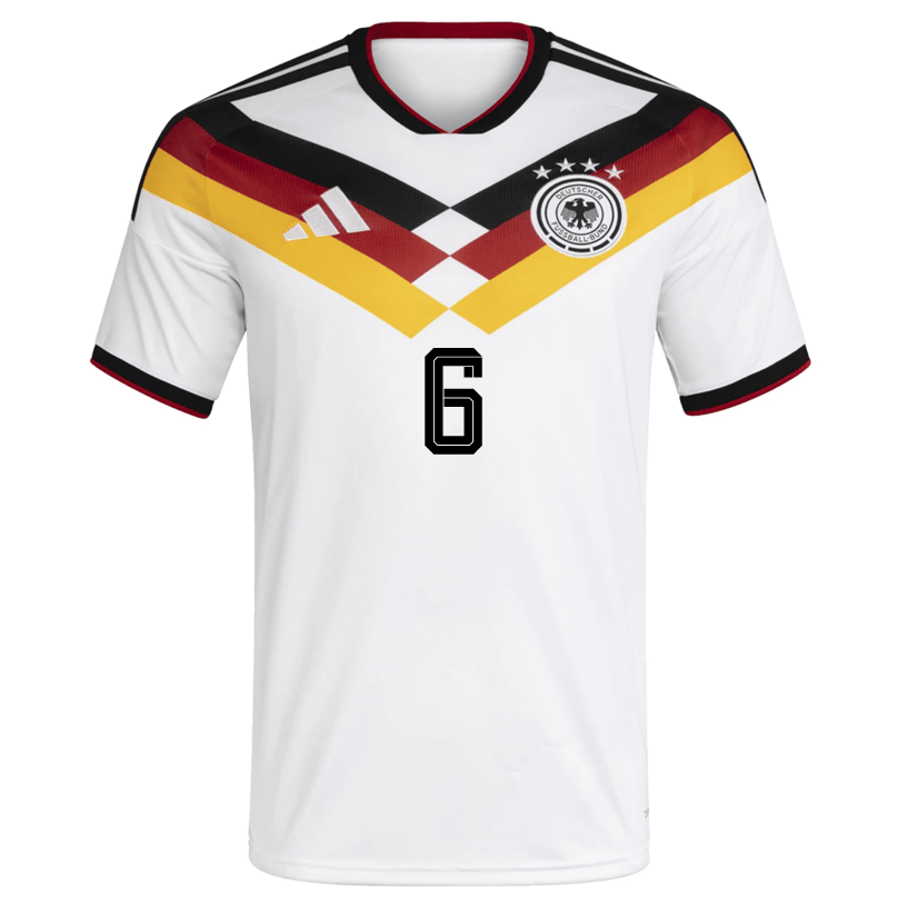 adidas Men's Kimmich Germany Home World Cup Jersey 2026 (White/Black)