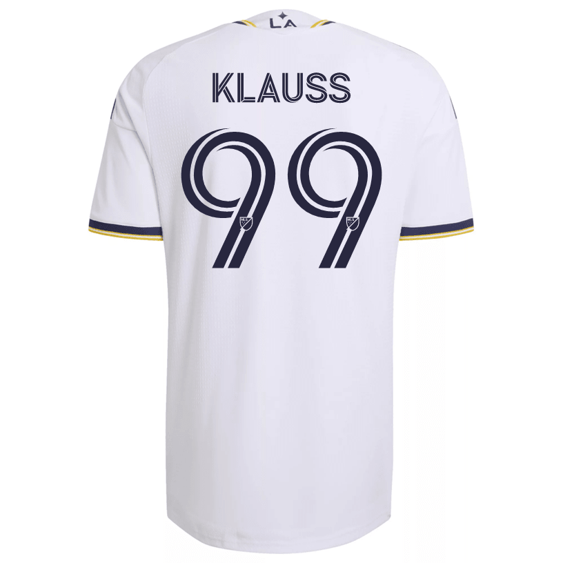 adidas Men's Klauss LA Galaxy Authentic Match Home Jersey 26/27 (White)