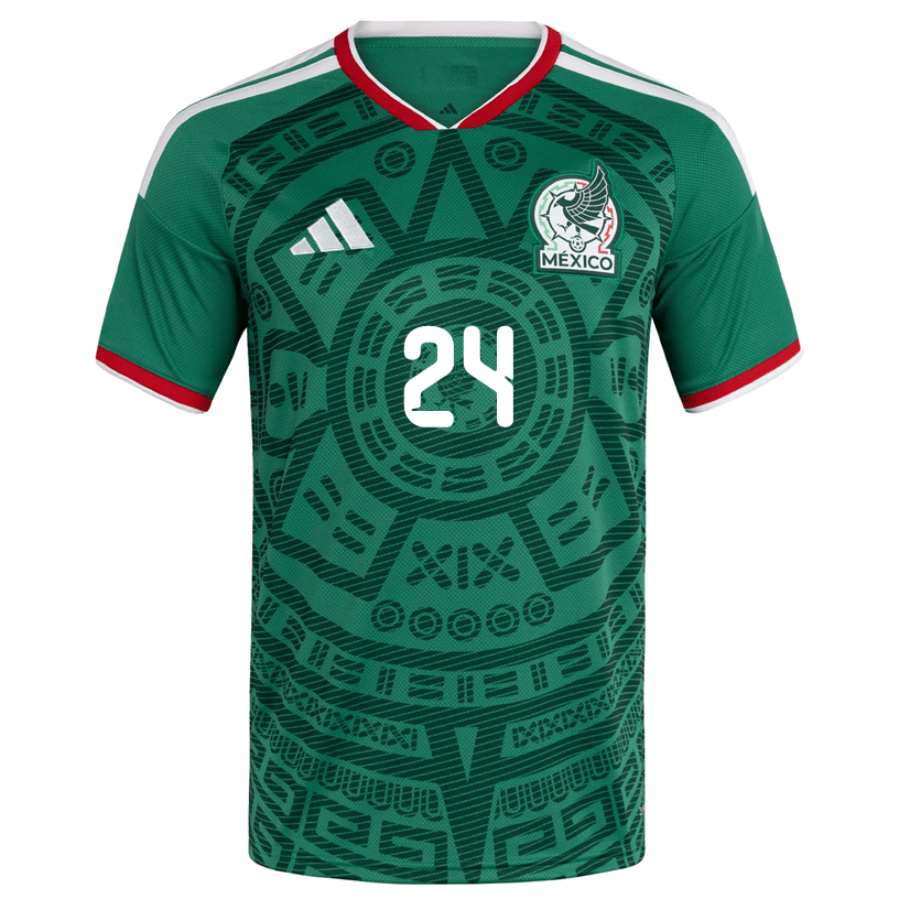 adidas Men's L. Chavez Mexico Home 2026 World Cup Jersey (Bold Green)