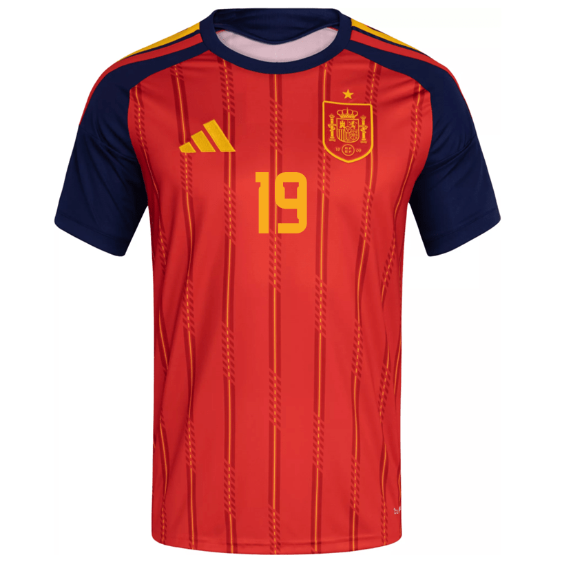 adidas Men's Lamine Yamal Spain World Cup Home Jersey 2026 (Vivid Red)