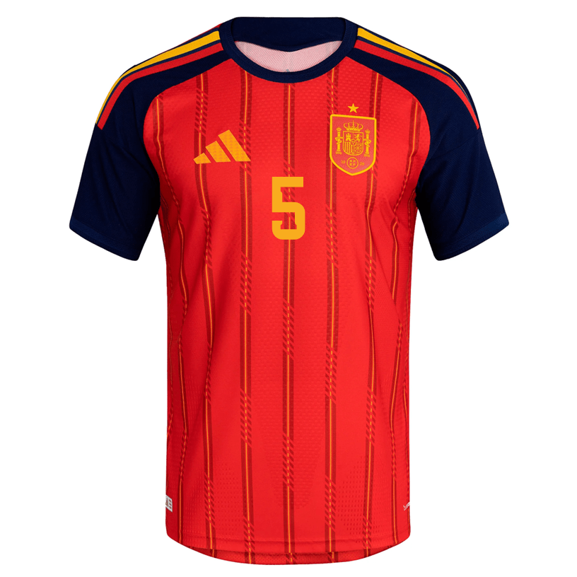 adidas Men's Laporte Spain Authentic World Cup Home Jersey 2026 (Vivid Red)