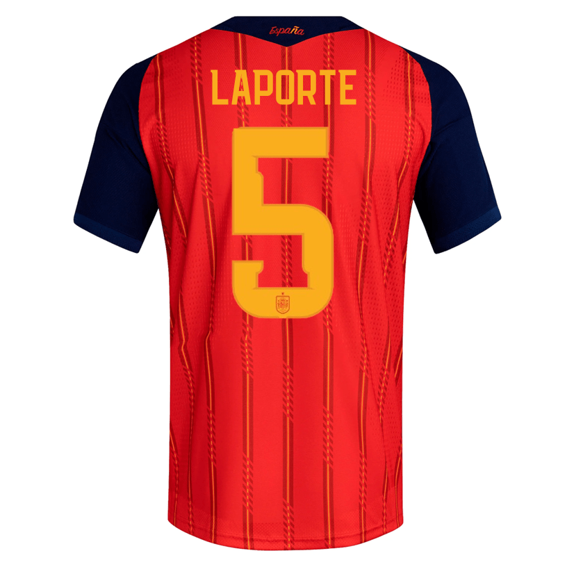 adidas Men's Laporte Spain Authentic World Cup Home Jersey 2026 (Vivid Red)