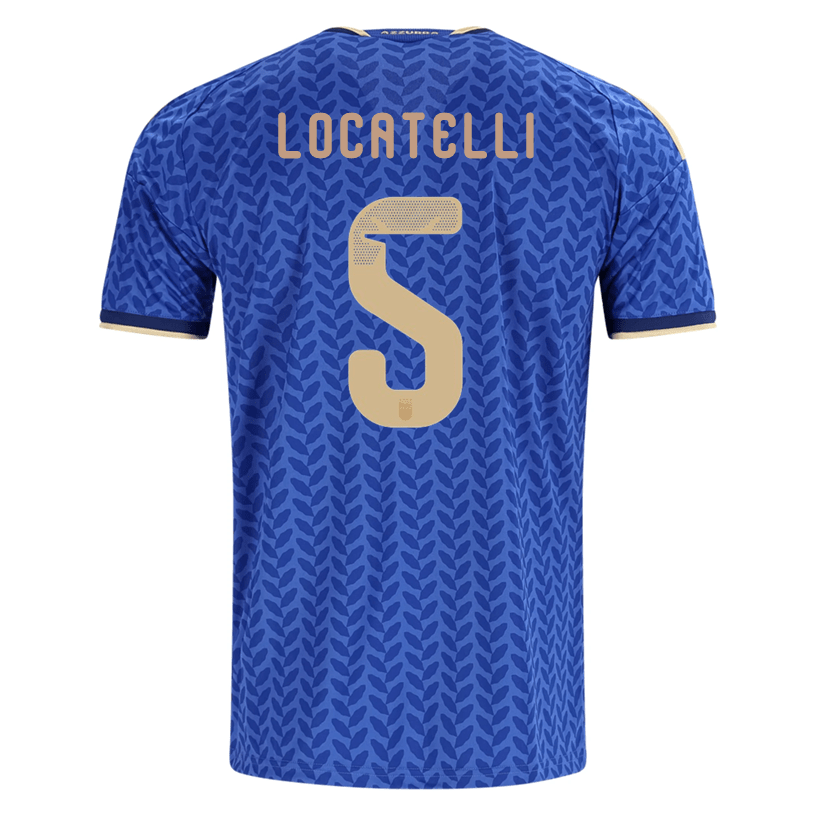adidas Men's Locatelli Italy Home Stadium Jersey 2026 (Bold Blue)
