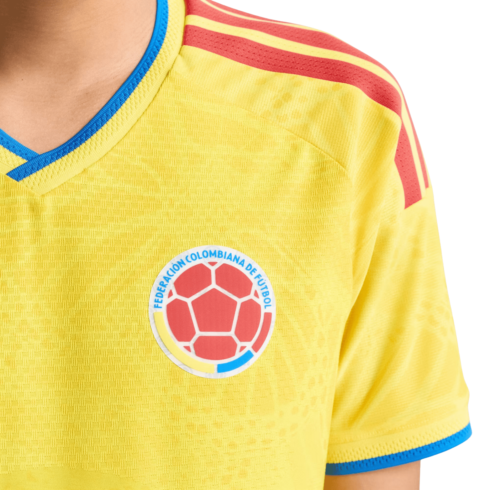 adidas Men's Ospina Colombia 2026 Authentic Home Jersey (Impact Yellow)