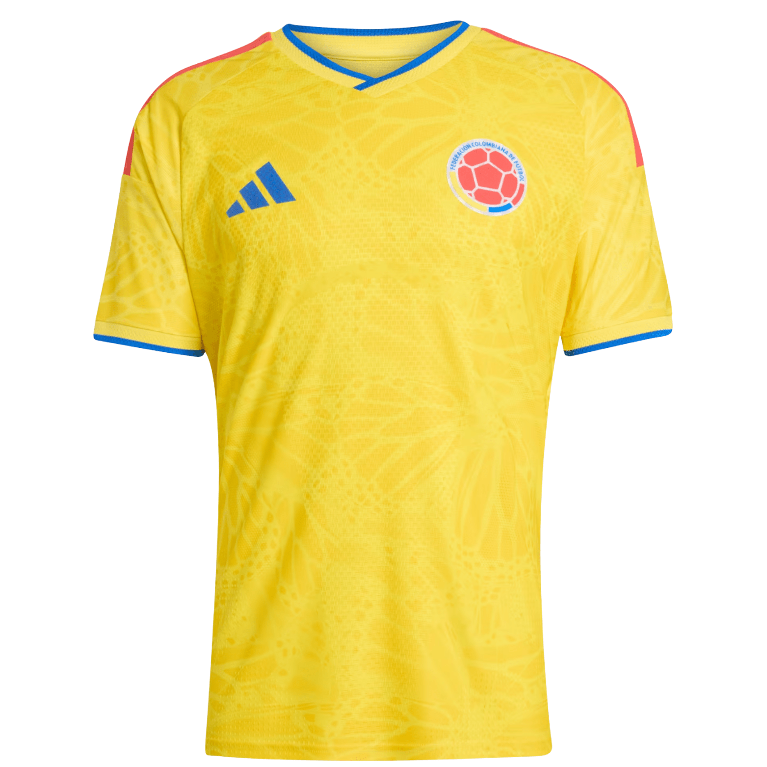 adidas Men's Vargas Colombia 2026 Authentic Home Jersey (Impact Yellow)