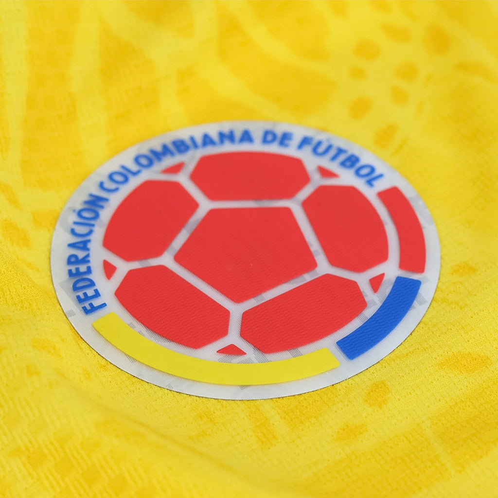 adidas Men's Mina Colombia 2026 Authentic Home Jersey (Impact Yellow)