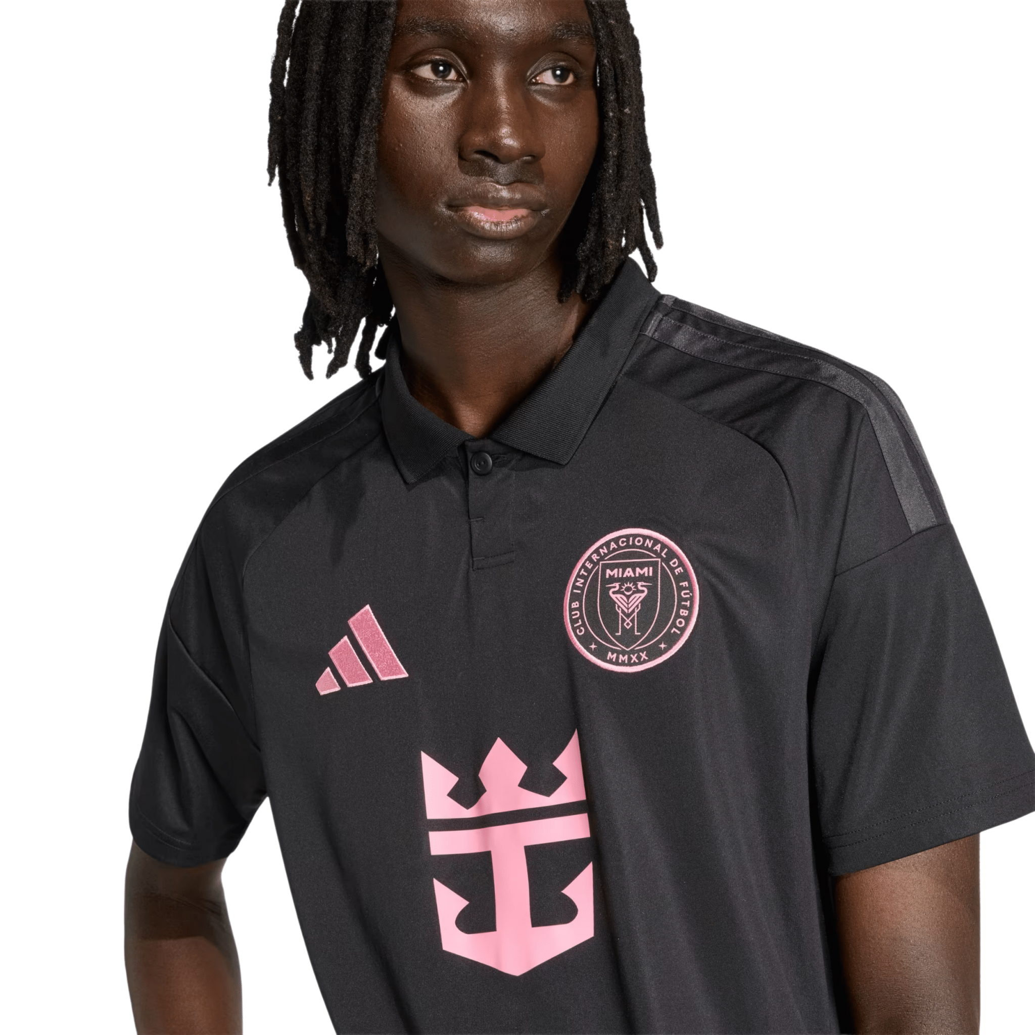 adidas Men's Taylor Inter Miami CF 26/27 Away Jersey (Black/Pink)