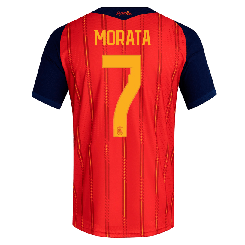adidas Men's Morata Spain Authentic World Cup Home Jersey 2026 (Vivid Red)