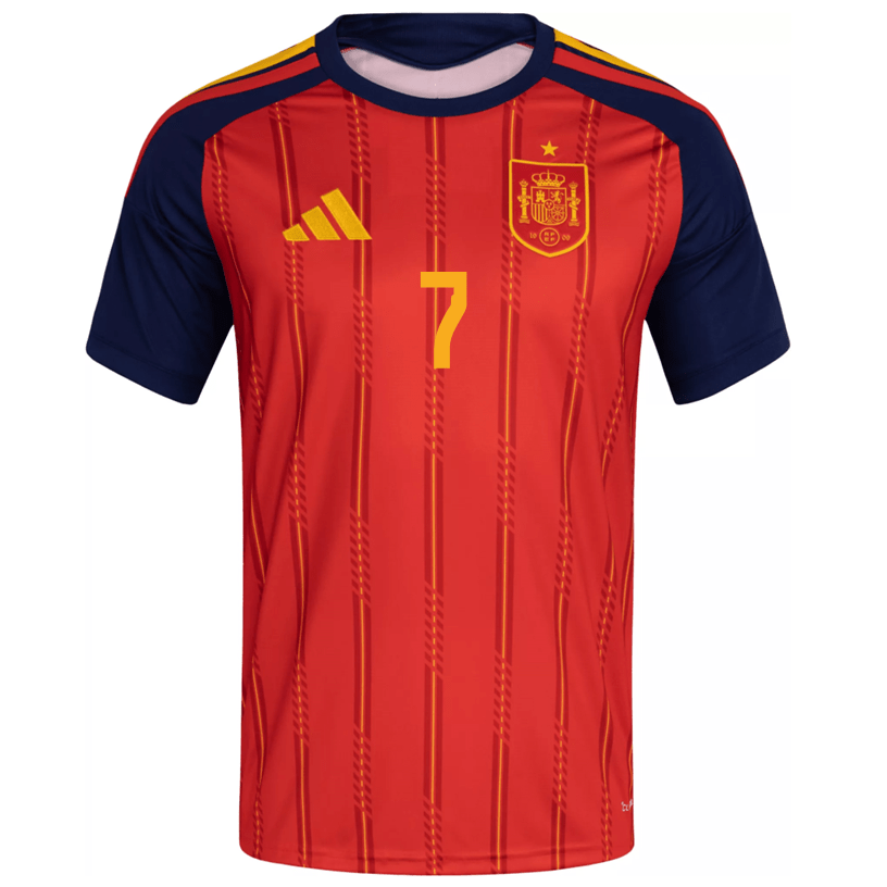 adidas Men's Morata Spain World Cup Home Jersey 2026 (Vivid Red)