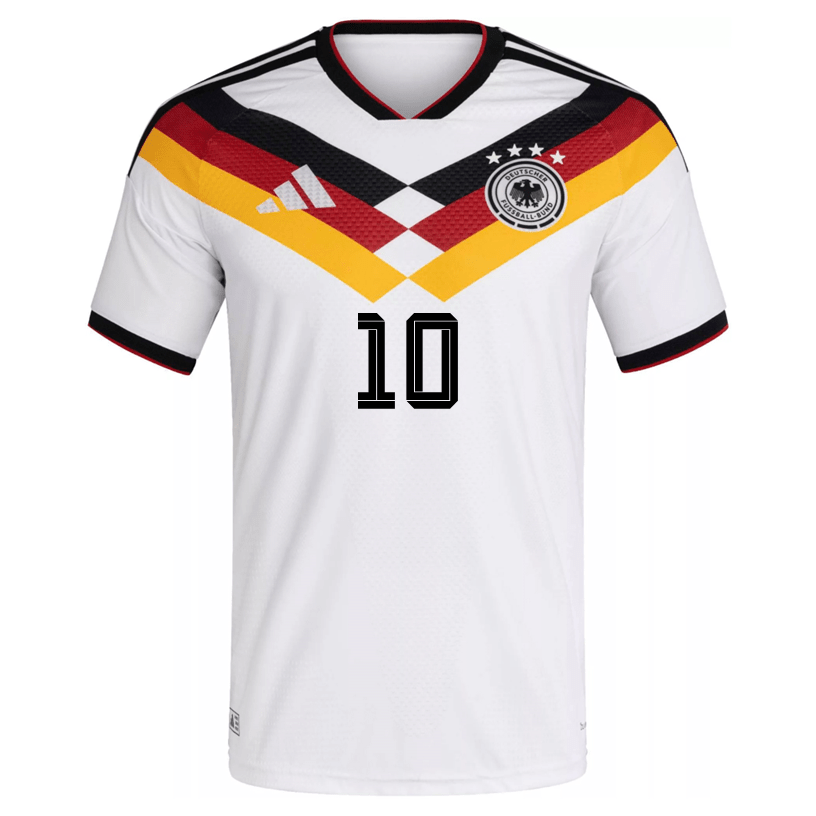 adidas Men's Musiala Germany Authentic Home World Cup Jersey 2026 (White/Black)