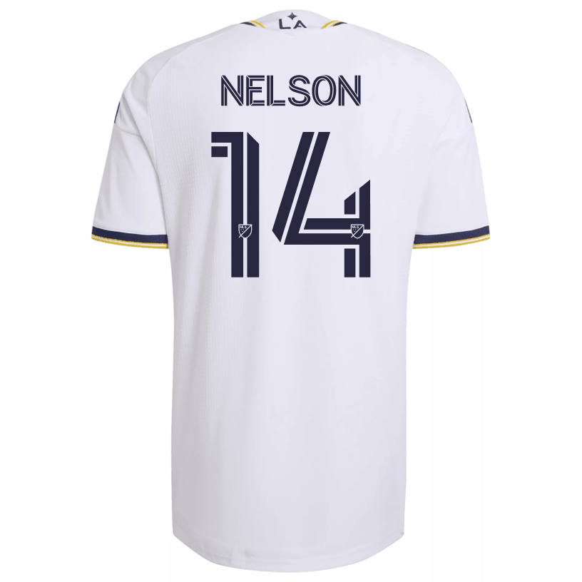 adidas Men's Nelson LA Galaxy Authentic Match Home Jersey 26/27 (White)