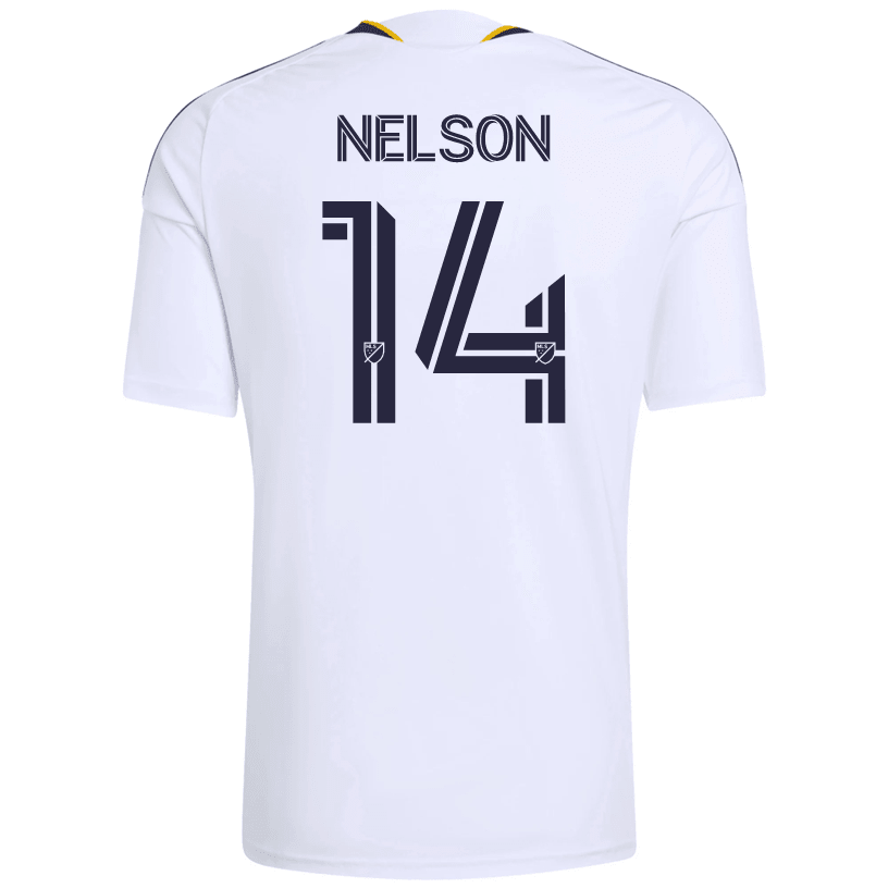 adidas Men's Nelson LA Galaxy Home Stadium Jersey 26/27 (White)