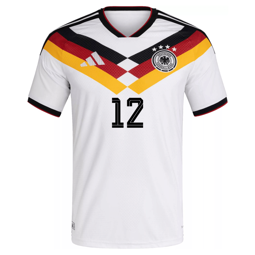 adidas Men's Nubel Germany Authentic Home World Cup Jersey 2026 (White/Black)