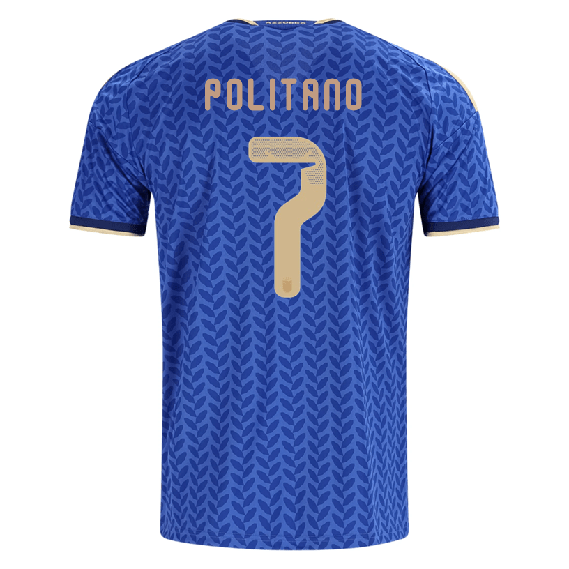 adidas Men's Politano Italy Home Stadium Jersey 2026 (Bold Blue)