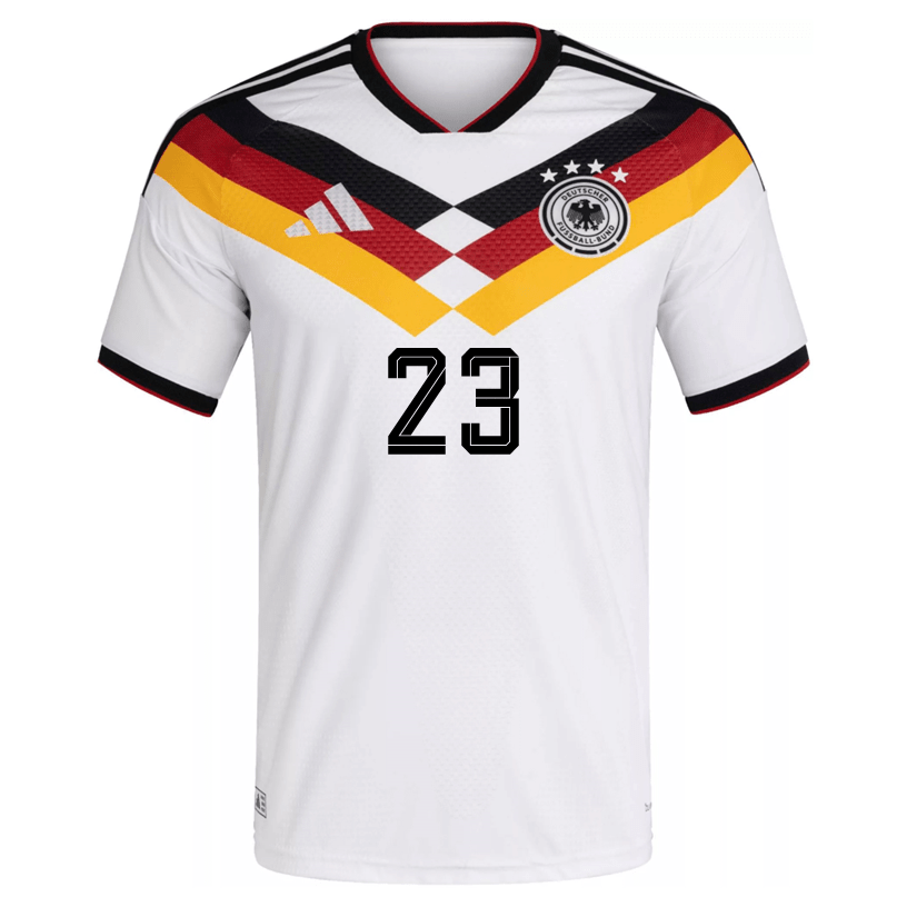 adidas Men's Raum Germany Authentic Home World Cup Jersey 2026 (White/Black)
