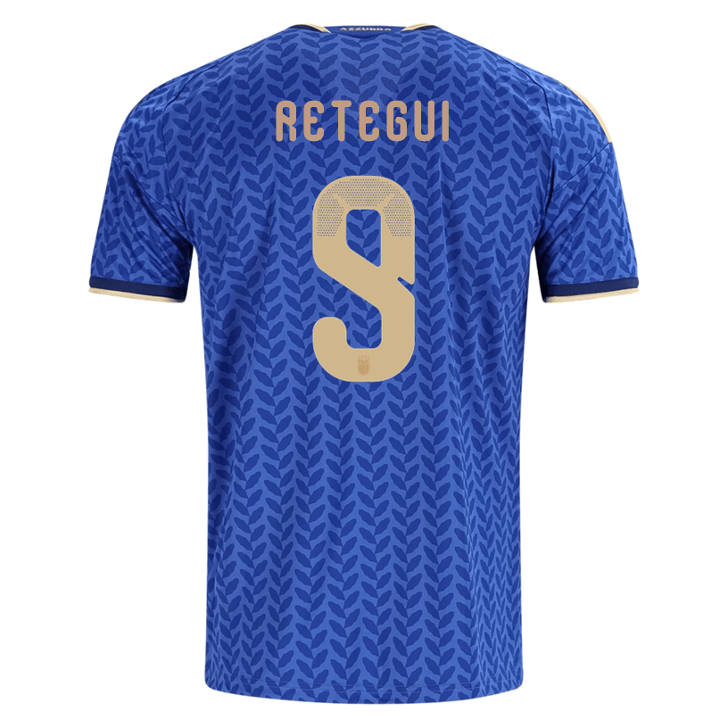 adidas Men's Retegui Italy Home Stadium Jersey 2026 (Bold Blue)