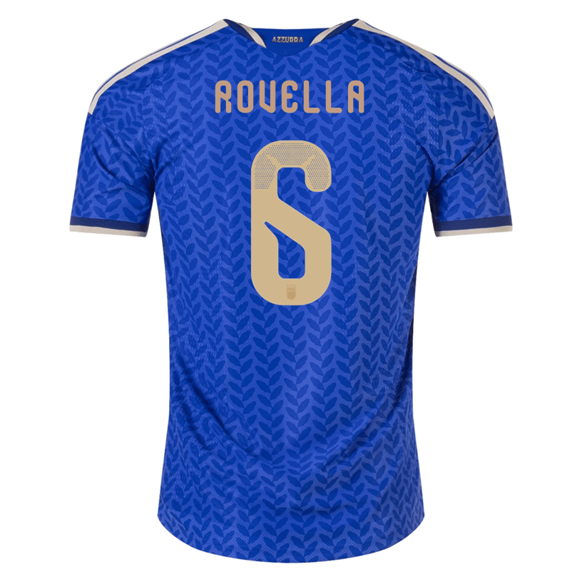 adidas Men's Rovella Italy 2026 Authentic Home Jersey (Bold Blue)