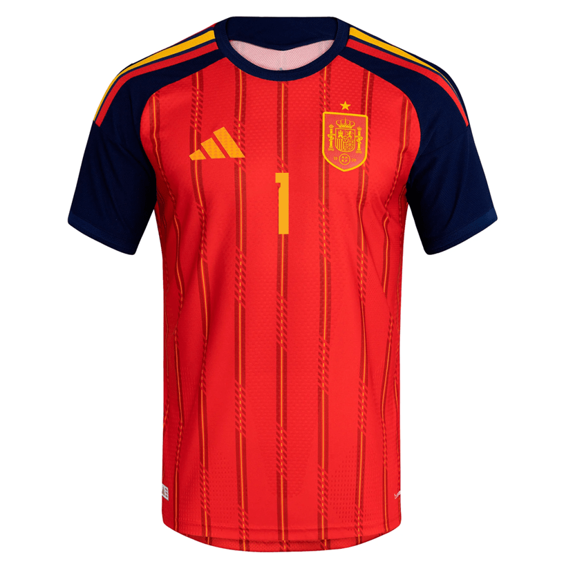 adidas Men's Simon Spain Authentic World Cup Home Jersey 2026 (Vivid Red)